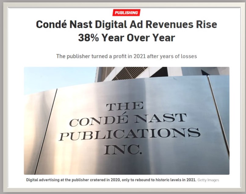 Conde Nast Launches Data Offering; SoftBank Posts Worst Financial