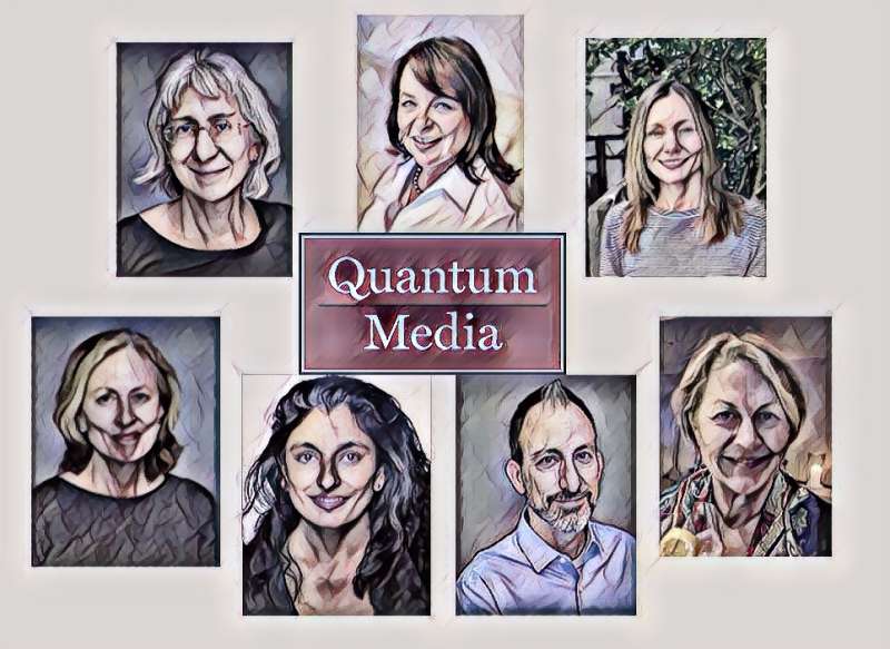 Colorized photo of Q team head shots